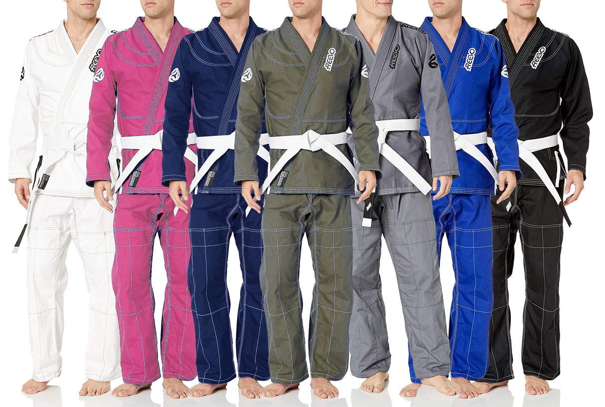 Reevo Guard Ultralight BJJ Gi for Adults with a Free White Belt