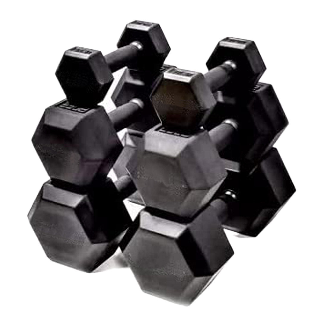 Rubber Coated Hex Dumbbell